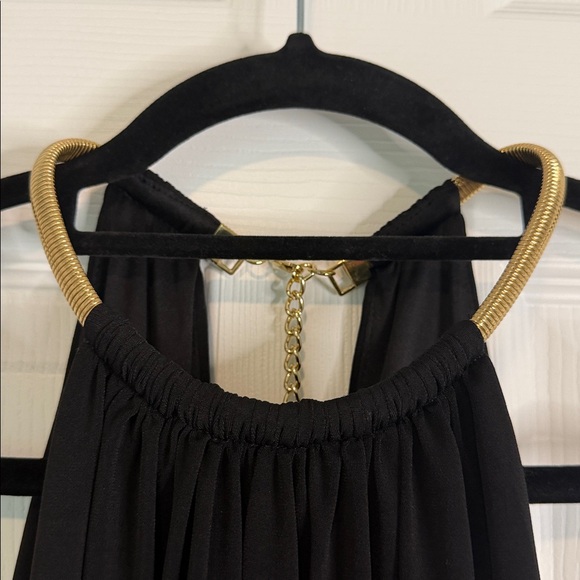 JESSICA SIMPSON Halter Blouson Mini Dress Black Size 4 Women’s Small - Picture 10 of 16